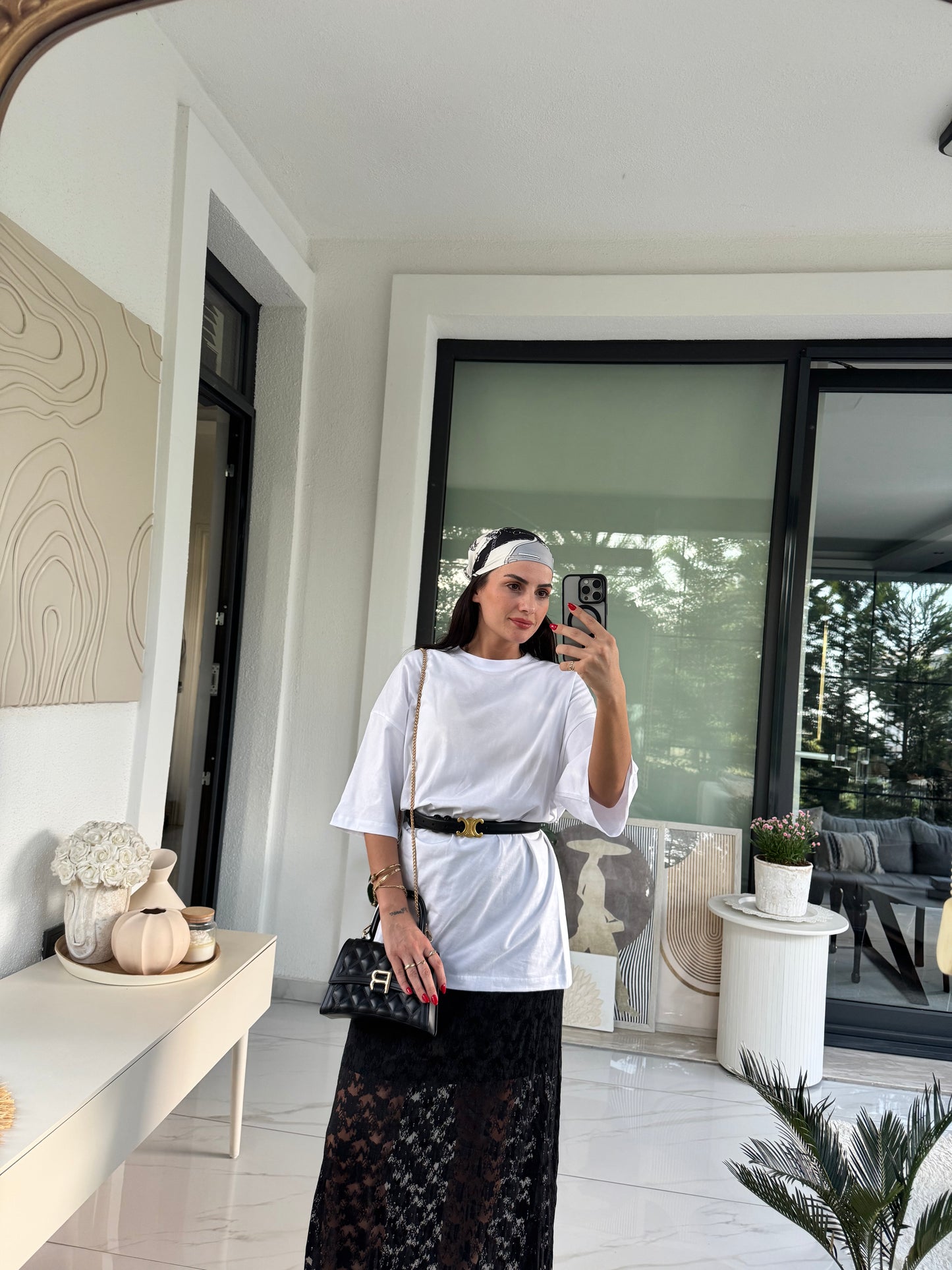Beyaz Oversize Tshirt