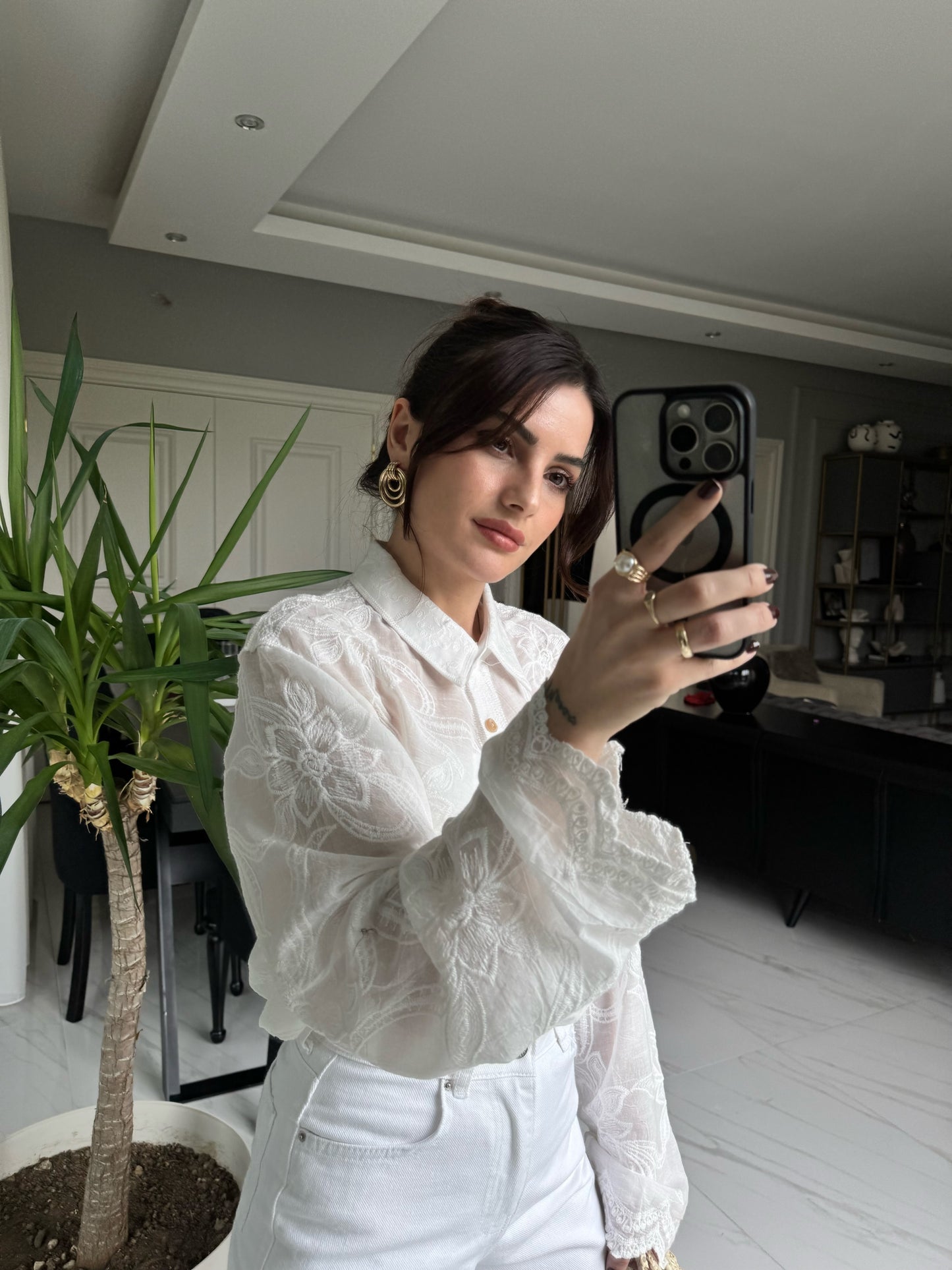 Premium Nakışlı Özel Seri Gömlek