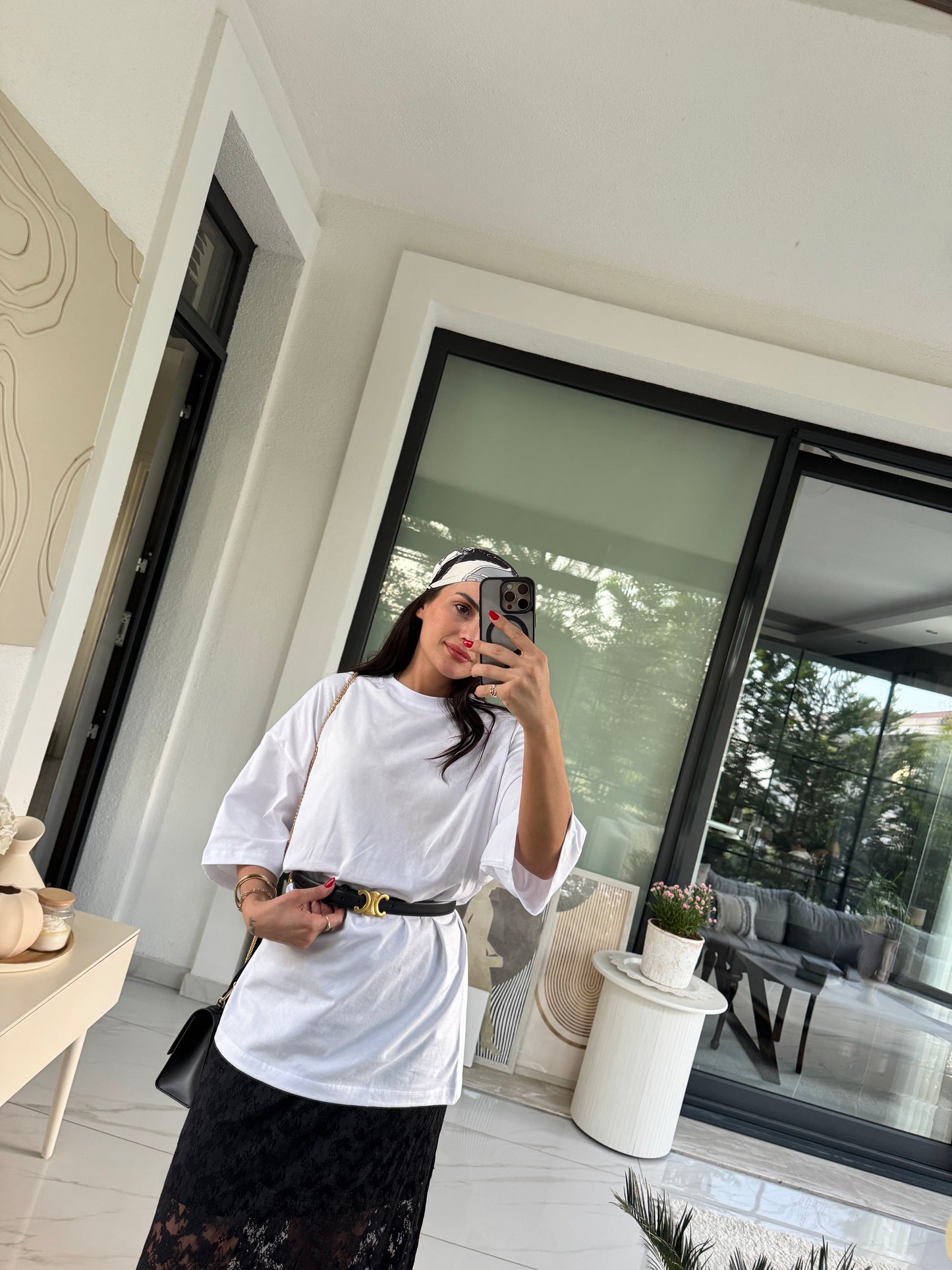 Beyaz Oversize Tshirt