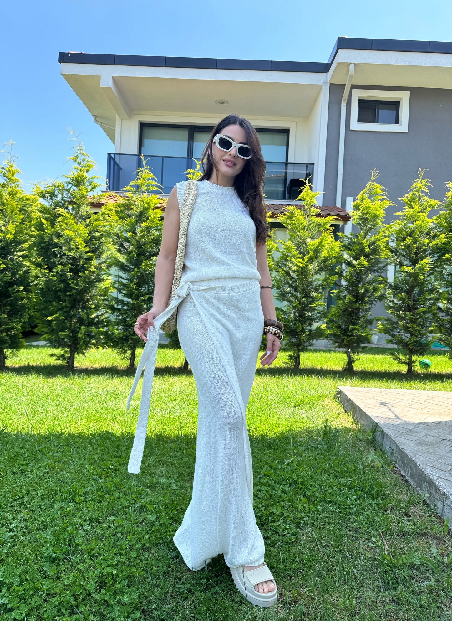 Kolsuz Triko Bluz Pnatolon Takım
