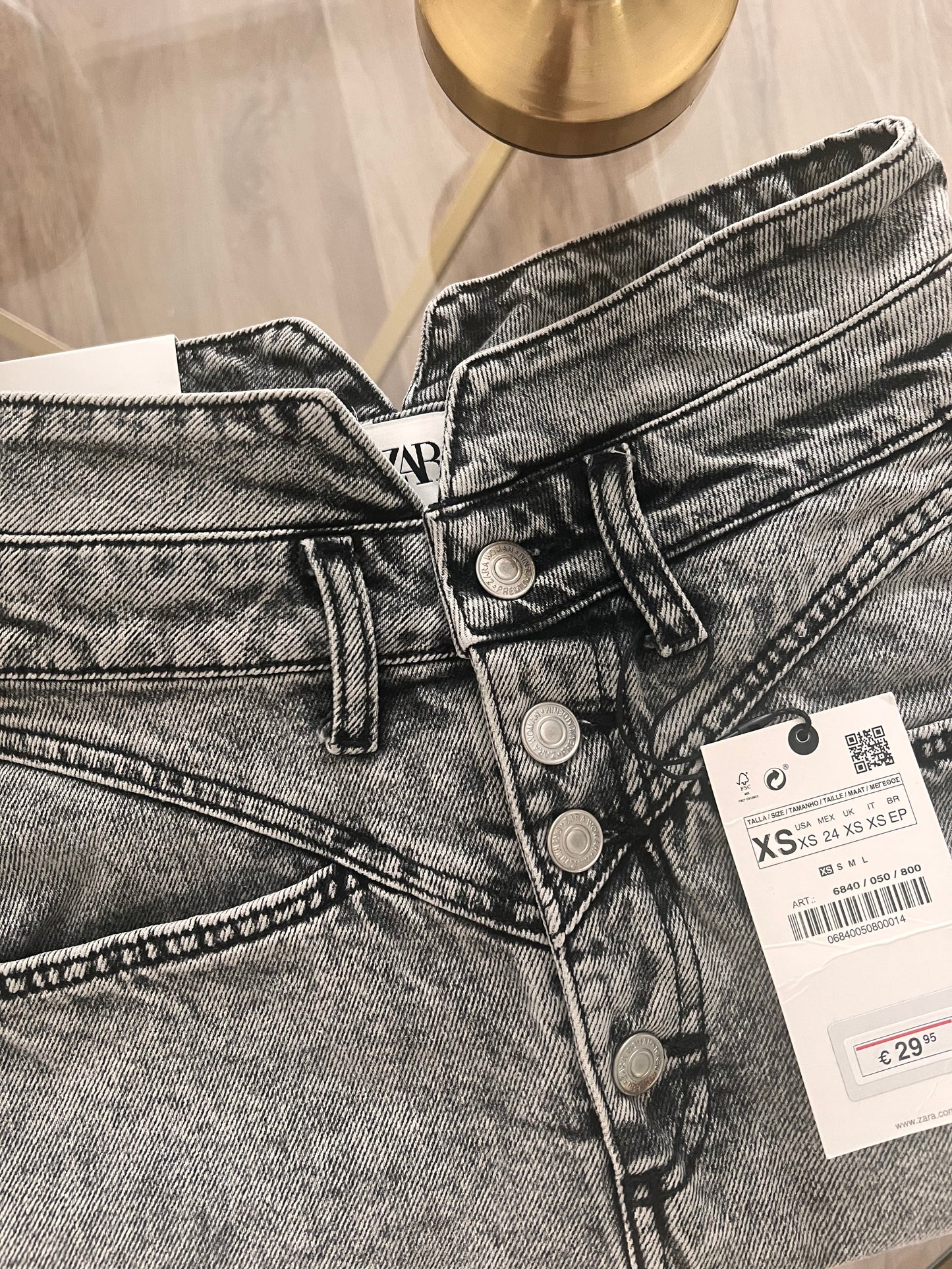 Eskitme Gri Zr Jean Etek