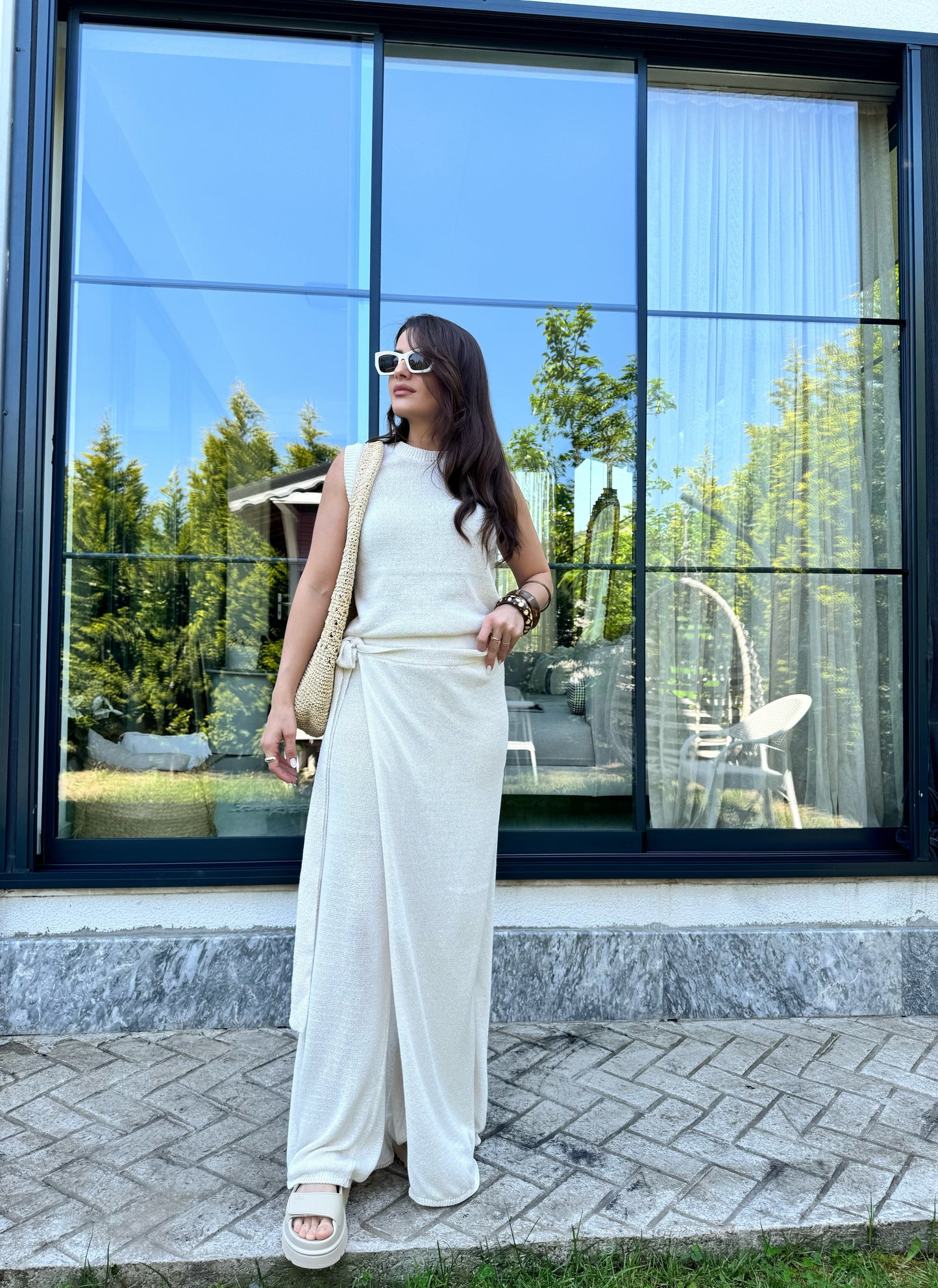 Kolsuz Triko Bluz Pnatolon Takım