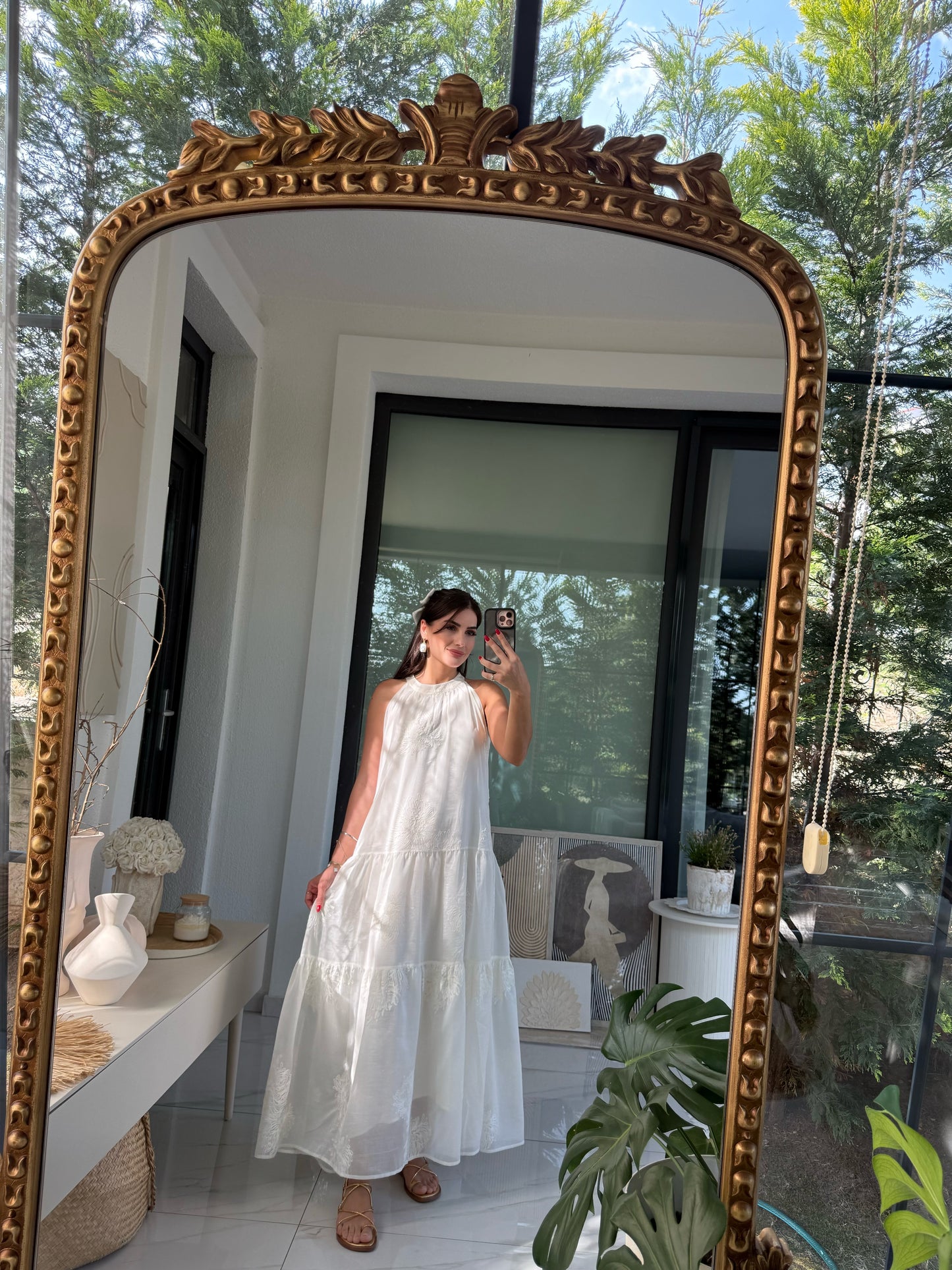 Premium Nakışlı İşlemeli Astarlı Elbise