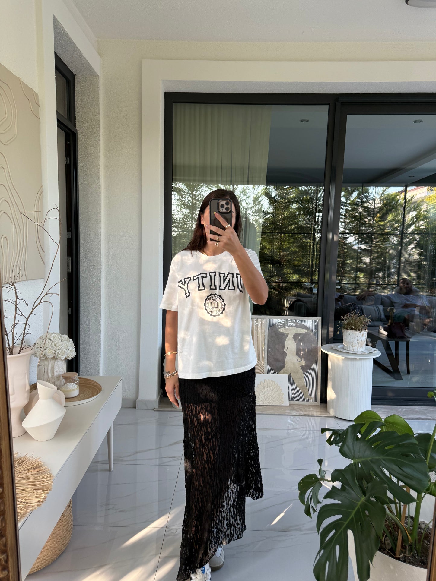 Siyah Transparan Etek